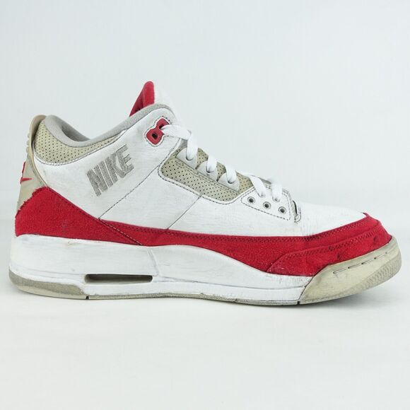 NIKE Air Jordan 3 III Retro Tinker White/Red Size 13 Men Basketball Shoes main image 8